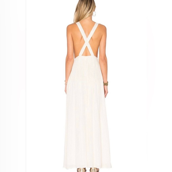 House of Harlow (Revolve) SHANE white & gold XS dress - Picture 3 of 5